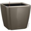 Lechuza Plastový kvetináč Quadro 43 x 43 x 39,5 cm taupe