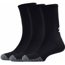 Under Armour Socks UA Yth Heatgear Crew 3pk BLK unisex čierna biela