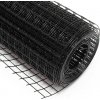 Wiltec Drôtené pletivo Wiltec čierne 100 cm x 10 m, hrúbka oka 0,9 mm, veľkosť oka 12x12 mm, voliérové pletivo 4-hranné z pozinkovanej ocele, drôtené pletivo, drôt pre vtáky