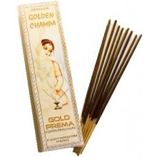 Goloka Gold Prema vonná tyčinka Golden Champa 10 ks