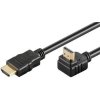 PremiumCord Kábel HDMI + Ethernet, zlac., 90 °, 1m kphdmea1