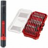 MILWAUKEE 4932498608 sada bitů 38-dílná (4932492009) + svítilna tužková IPL-LED (4933459440) 4932498608