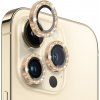 NORTHJO sklá s trblietavými rámčekmi na ochranu šošoviek zadného fotoaparátu pre iPhone 14 Pro / 14 Pro Max – zlatá - možnosť vrátiť tovar ZADARMO do 30tich dní