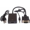 PremiumCord VGA+audio elektronický konvertor na rozhraní HDMI FULL HD 1080p khcon-49