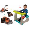 Set lavica na kreslenie a magnetky Little Pupils Desk Smoby s obojstrannou tabuľou a kamión s pracovným kufríkom Black&Decker Truck