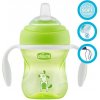 CHICCO Hrnček učiaci Transition s držadlami 200 ml zelený 4 m+