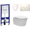 Cenovo zvýhodnený závesný WC set Geberit do ľahkých stien / predstenová montáž + WC SAT Brevis SIKOGES6W1