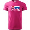 Slovenské hory - Klasické pánske tričko vyššej gramáže - M ( Purpurová )