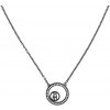Tommy Hilfiger Módny čierny náhrdelník Vine Circle 2780521