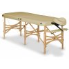 Skladací masážny stôl HABYS® Alba Farba: béžová (#33) - Vinyl Flex, Veľkosť a farba rámu: 180 x 70 cm - buk svetlý od 180*70 cm / 17,7 kg / 6 farieb