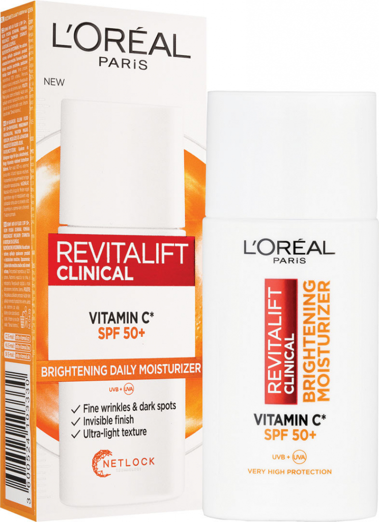 L\'Oréal Revitalift Clinical Vitamin C Anti-UV Fluid Denný pleťový krém 50 ml