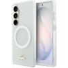 Lacoste PC/TPU Frosted Finish Gold Logo Magnetic Zadní Kryt pre Samsung Galaxy S26 White