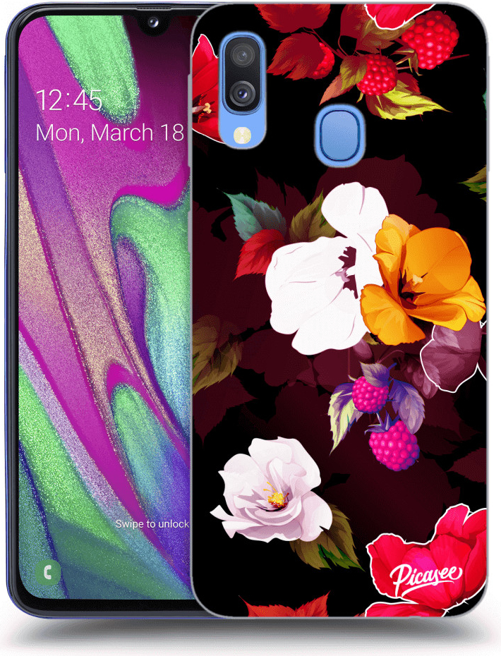 Púzdro Picasee ULTIMATE CASE Samsung Galaxy A40 A405F - Flowers and Berries