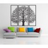 3 dielny drevený obraz - Strom šťastia