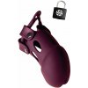 Klietka na penis Lola Games Vanilla Guard červená, silikónový pás cudnosti