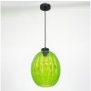 Luminex | Luster na lanku BLICK 1xE27/60W/230V zelená | LU0053