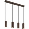 GLOBO 57919-4H JAMES závesné svietidlo 4xGU10 bronzová hnedá