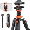 K&F D255C4+BH-28L Carbon Fiber Tripod K&F Concept