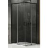 New Trendy Prime Black sprchovací kút 90x70 cm štvorcová čierna matné/priehľadné sklo D-0350A/D-0315A