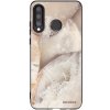 Picasee silikónový čierny obal pre Huawei P30 Lite - Cream marble