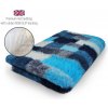 DRYBED Premium Vet Bed Patchwork tyrkysový 100 x 75 cm