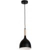 Luminex Luster na lanku NOAK WOOD 1xE27/15W/230V čierna/buk LU1191 + záruka 3 roky zadarmo + záruka 3 roky zadarmo