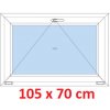 Soft Plastové okno 105x70 cm, sklopné