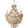 Gold rustic luxus krištáľ luster Ø65