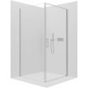 CERANO - Sprchovací kút Porte Ľ/P - 8 mm - chróm, transparentné sklo - 100x100x195 cm - otočný