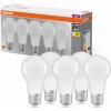 OSRAM LED žiarovka Base Classic A60, E27, 8,5 W, 806 lm, 2700 K, opálová, 5 ks