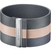Calvin Klein Šedobéžová kožený náramok Rebel KJ9KAB09020 6 cm - XS