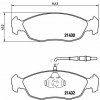 BREMBO Súprava brzdových doštičiek P 61 054