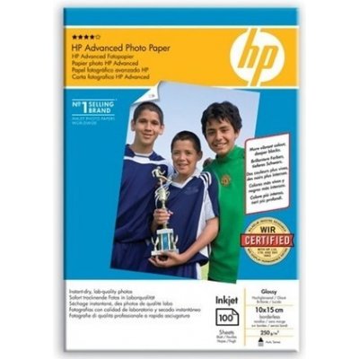 HP Advanced Glossy Photo Paper-100 sht/10 x 15 cm bez okrajov, 250 g/m2, Q8692A