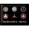 Plechová ceduľa Mercedes-Benz - Logo Evolution, 40 x 30 cm