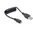 Gembird CC-MUSB2C-AMBM-0.6M micro USB cable 2.0 coiled cable black 0,6m