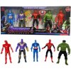 AVENGERS FIGÚRKY 5 KUSOV SPIDERMAN IRON MAN HULK VEĽKÉ PLUS DOPLNKY 15 cm