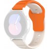 Techsuit - Watchband 22mm (W050) remienok pre Huawei Watch GT 2 (46 mm) / GT 2 Pro / GT 3 Pro (46 mm) / Ultimate, Xiaomi Watch S1 – oranžovo-béžový