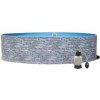 Bazén AZURO STONE 3,6 x 1,2 m + piesková filtrácia 4,5 m3/hod