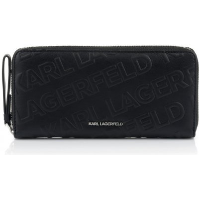 Karl Lagerfeld K ESSENTIAL CONT ZIP WALLET čierna