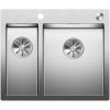 Blanco Claron 340/180-IF/A Pravý s excentrom - Imitácia nerez