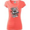 DJ meter - Dámske tričko Pure - 2XL ( Korálová )