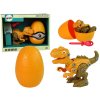 mamido Set Dinosaurus Tyrannosaurus Rex s vajcom DIY skrutkovač Orange