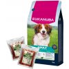 EUKANUBA Adult Small&Medium Breed Lamb & Rice 12kg & WILD FARM 2x500g psie maškrty
