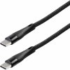 Maxtrack USB kábel USB 2.0 USB-C ® zástrčka 1.5 m čierna špirálový kábel, pozlátené kontakty C532-1,5L; C532-1,5L