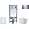 Geberit Duofix - Set predstenovej inštalácie, klozetu Gaia a dosky softclose, tlačidlo Sigma30, chróm/chróm mat SANI11CA1133B