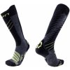 AKCIA Pánske lyžiarske merino termoponožky UYN SKI COMFORT FIT Medium Grey Melange/Green Lime 6-7 (39-41)