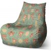 Sablio Sedací vak Bean Roztomilé opičky - 60 x 70 x 70 cm