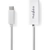 Nedis CCGB60950WT02 - Sieťový adaptér USB | USB 2.0 | 100 Mbps | USB-A Zástrčka | RJ45 Zásuvka | 0.20 m | Biela