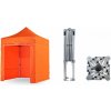 Nožnicový párty stan 2x2 m TENTino BIG HEXAGON Farba opláštenia: 6A - ORANŽOVÁ