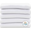 Ega Kids Flanelové plienky 80x80cm (5ks) - biele